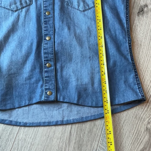 INC Denim Studded & Snap up Shirt . - Picture 7 of 10